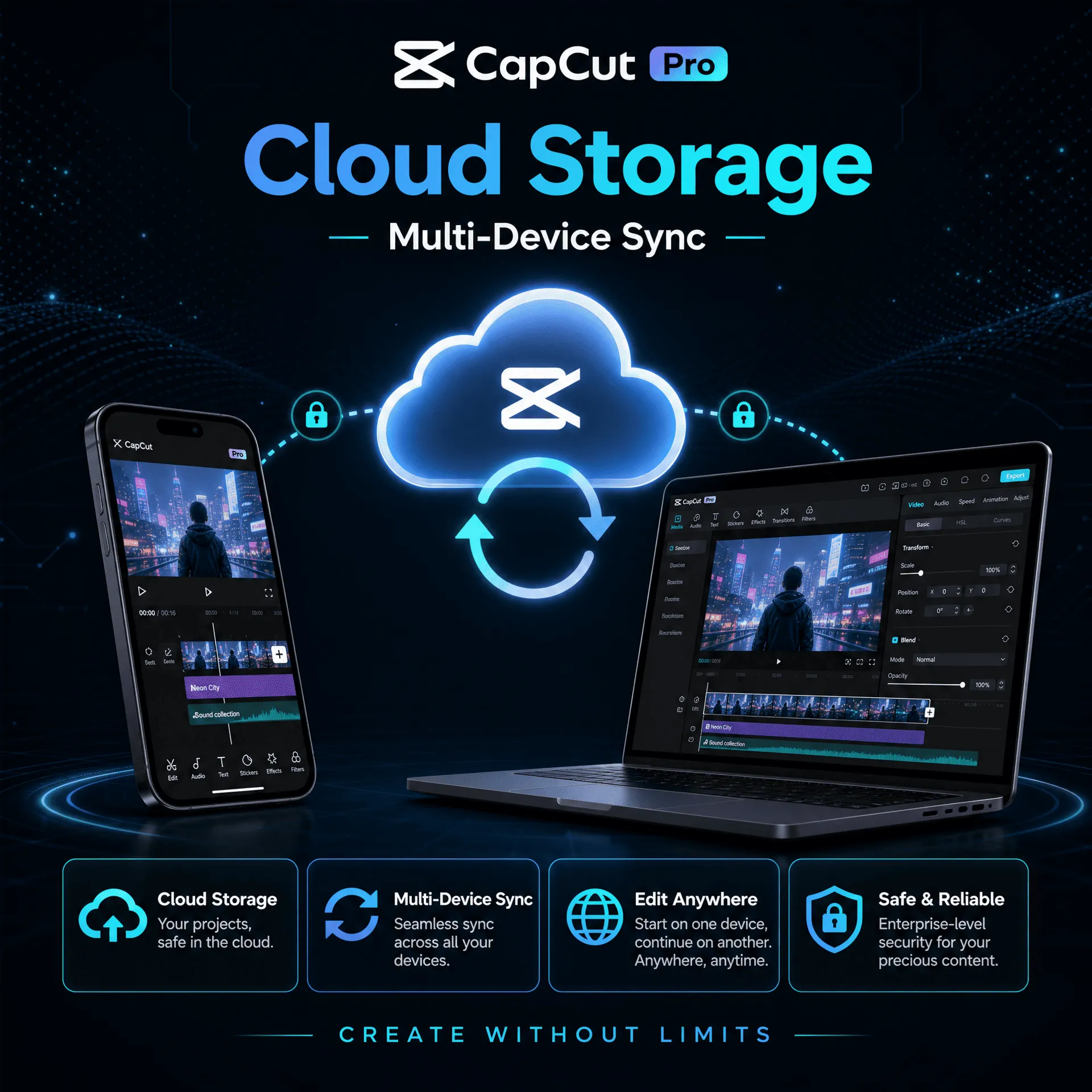 CapCut Pro Account 1/6 Month - 2 Devices - Private Account