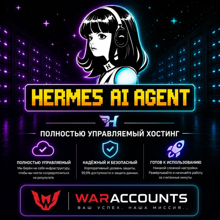 ИИ-агент Hermes | Полностью управляемый хостинг | Готов к работе - irongamers.ru