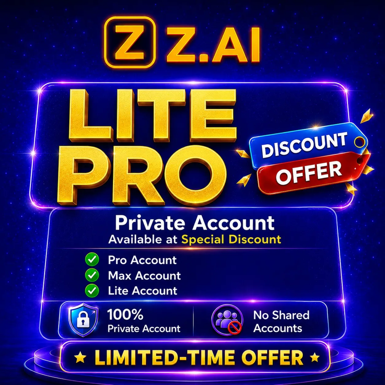 Z.AI | Подписка GLM Coding Lite/Pro/Max от 1 до 12 месяцев