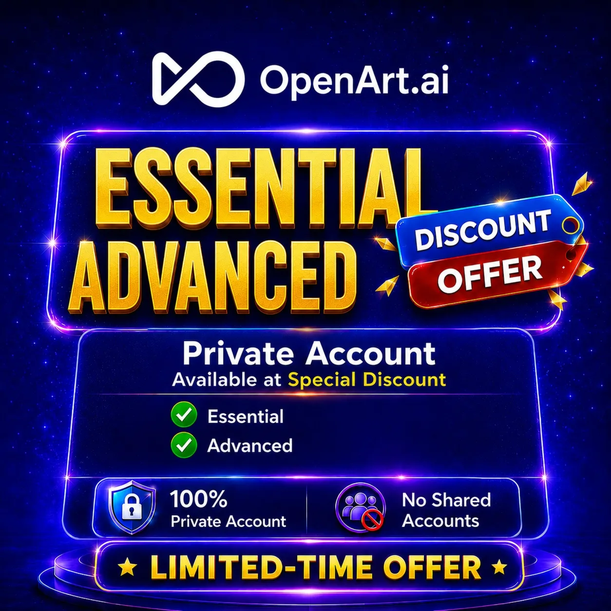 Подписка на OpenArt.AI: 1-12 месяцев. Обязательная/Бесконечная.