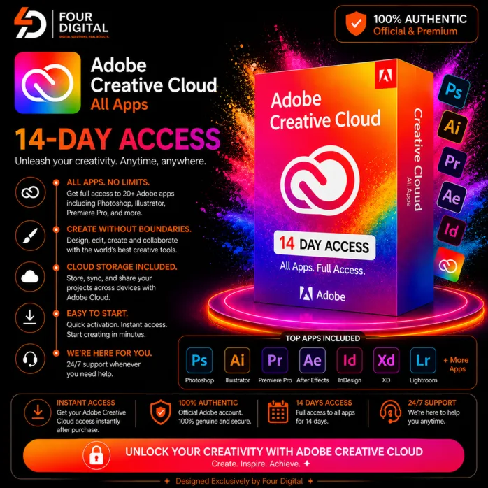 Adobe Creative Cloud Pro (14 дней) — полная гарантия & Доставка OTO - irongamers.ru
