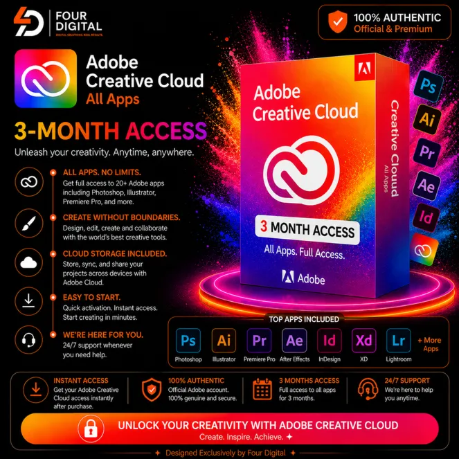 Adobe Creative Cloud Pro (3 месяца) — полная гарантия & Доставка OTO - irongamers.ru