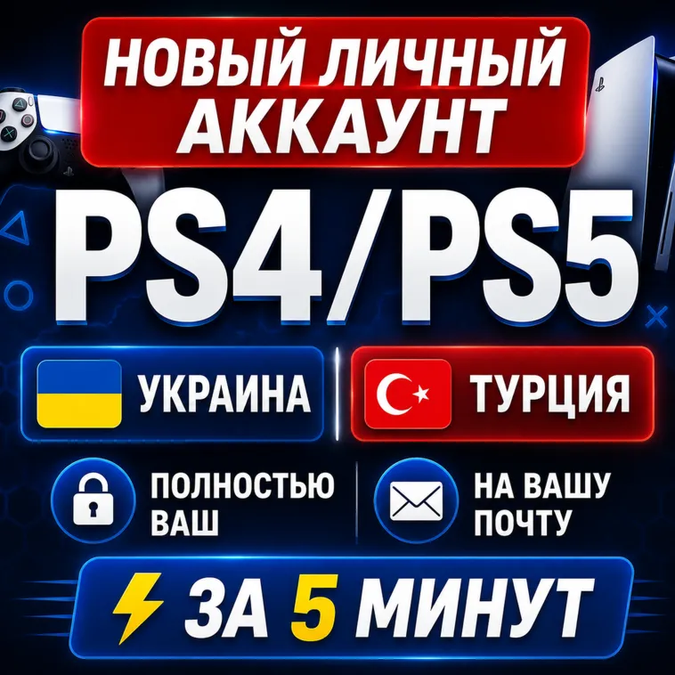 Личный украинский / турецкий аккаунт PS – готов за 5 минут! - irongamers.ru