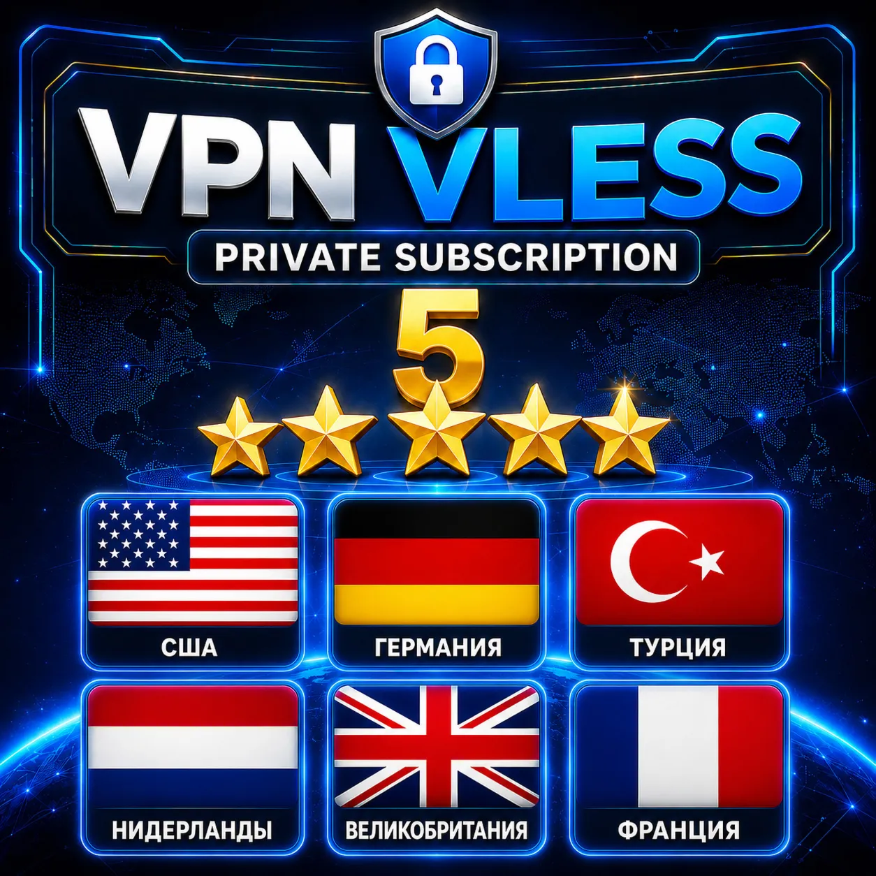 Личный VPN VLESS | Happ v2Ray Hiddify | США ГЕРМАНИЯ ТУРЦИЯ Нидерланды Великобритания - irongamers.ru