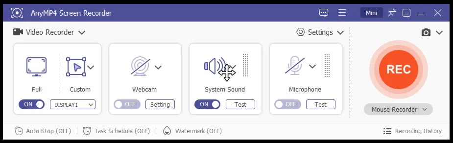 AnyMP4 Screen Recorder Код регистрации на 1 год