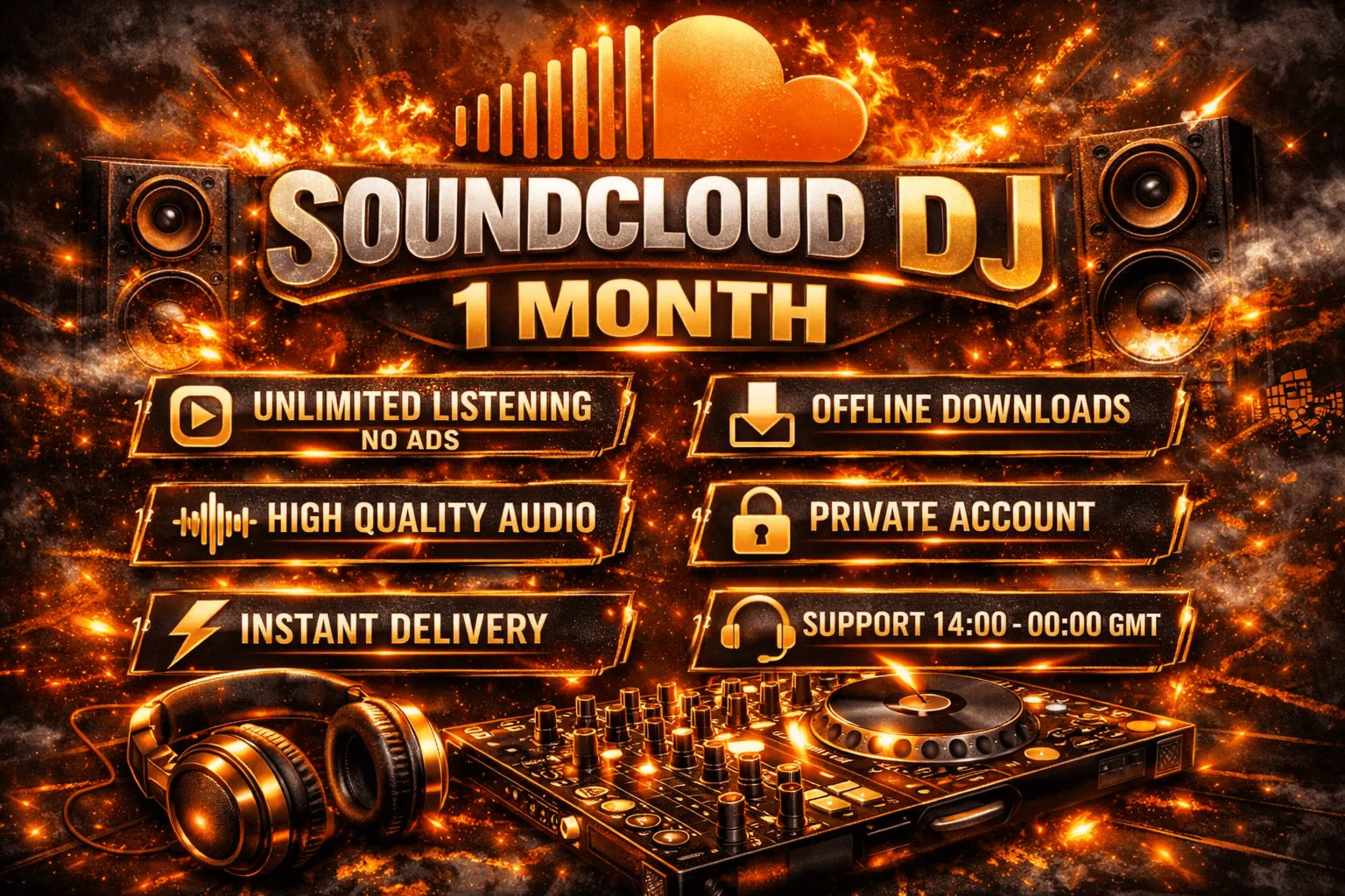 🎧 SoundCloud 🎻 DJ Premium•1 Месяц🔥 Приватный Аккаунт★ 🎶 Гарантия 💯 Мгновенная Доставка