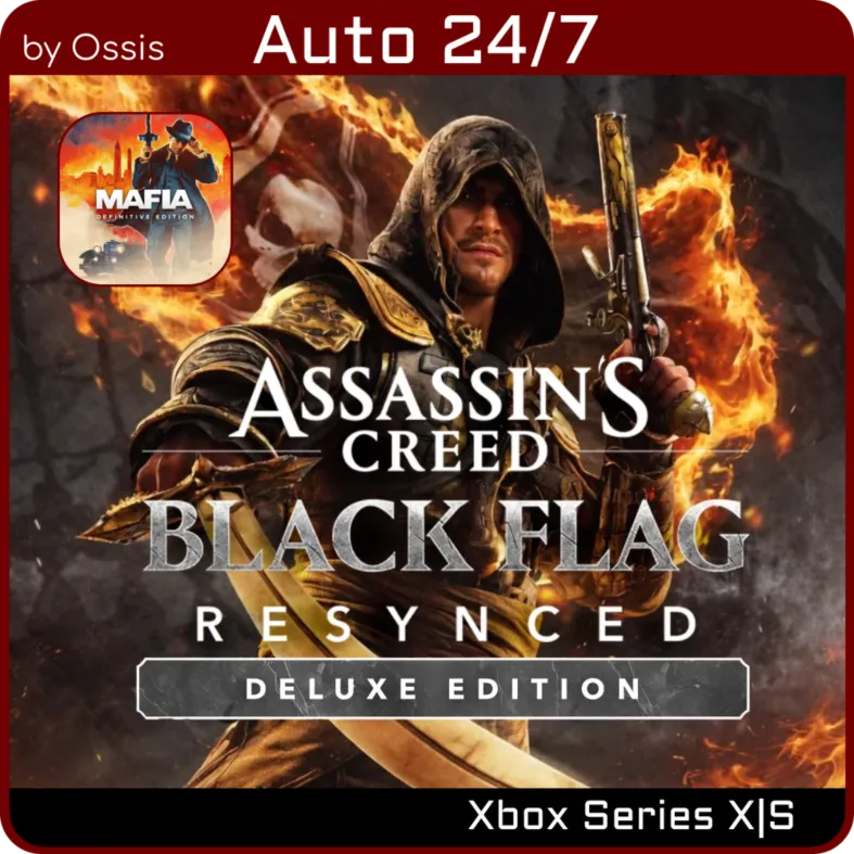 XBOX 24/7 Assassin&acute;s Creed Black Flag Resynced Deluxe + Mafia: Definitive Edition - irongamers.ru