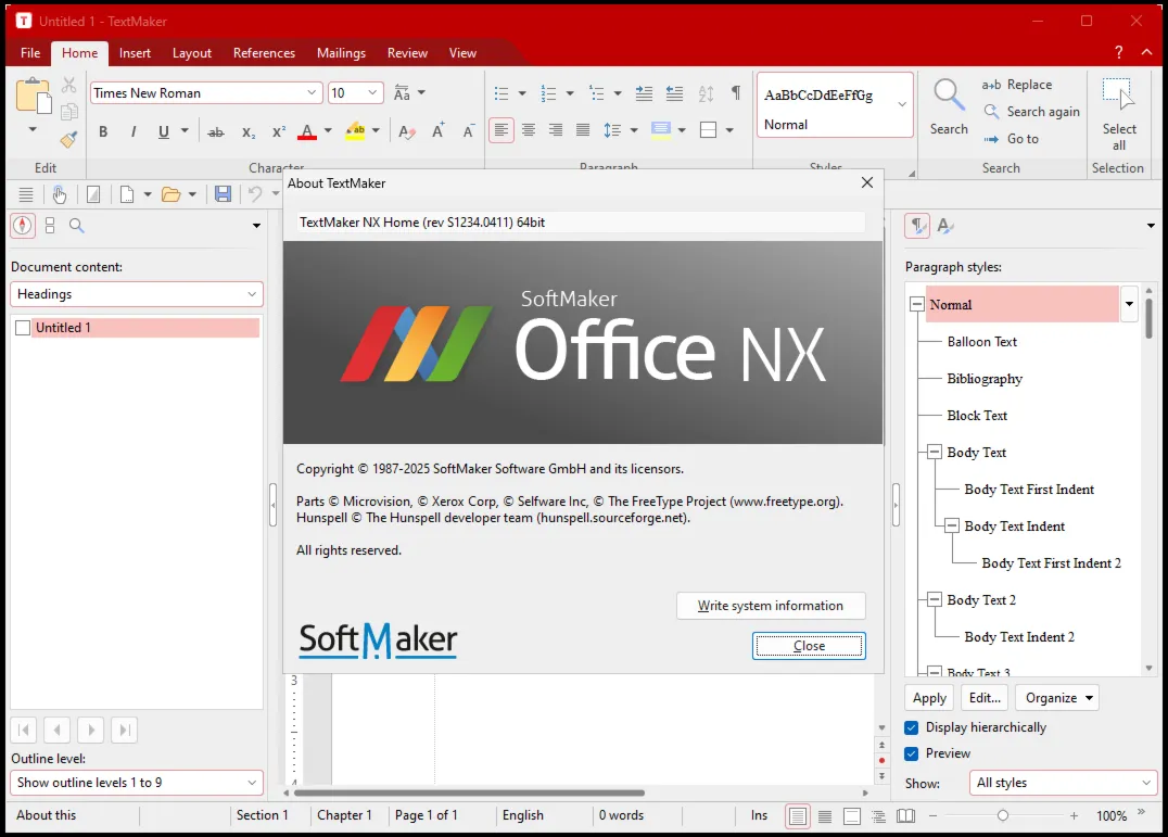 SoftMaker Office NX Home Ключ продукта на 6 месяцев