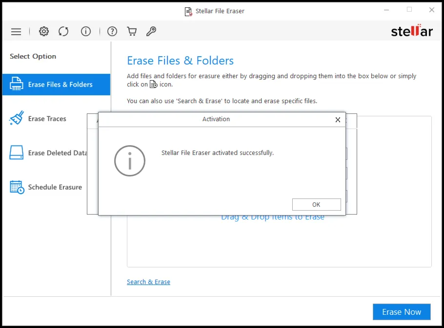 Stellar File Eraser Ключ активации на 1 год