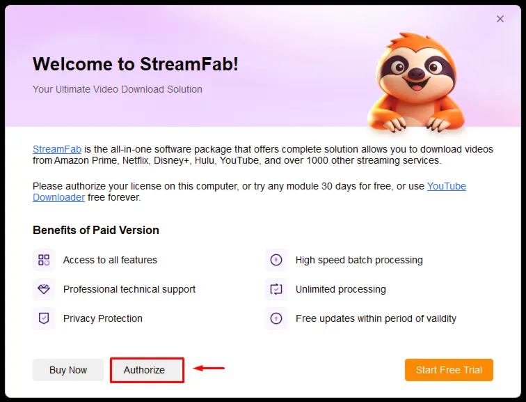 StreamFab Netflix Downloader Аккаунт
