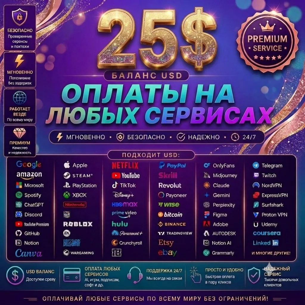 Глобальная цифровая карта на 25$ для любых услуг - irongamers.ru