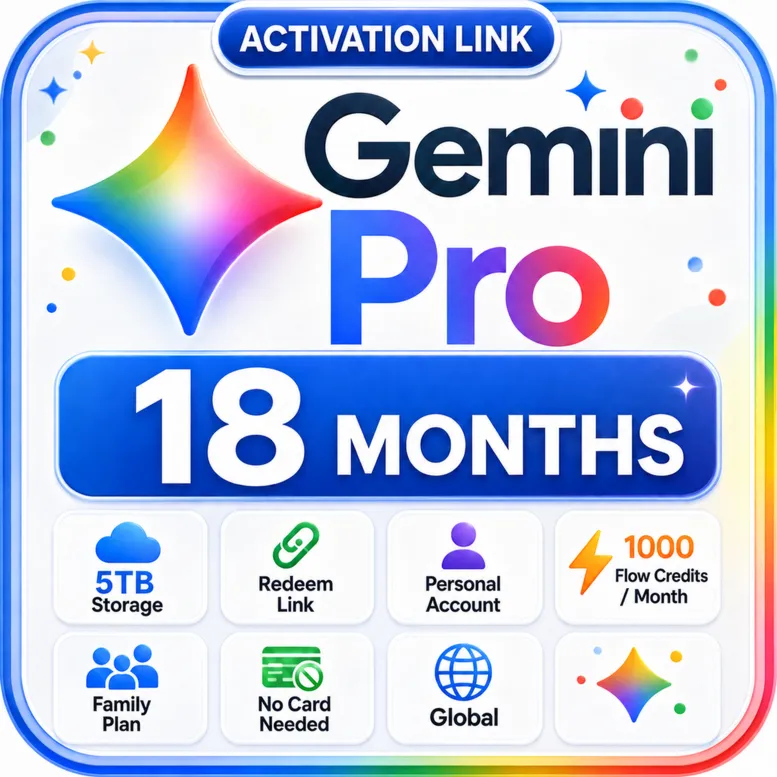 Gemini Pro на 18 месяцев | Семейный план | 5ТБ | Ссылка активации - irongamers.ru