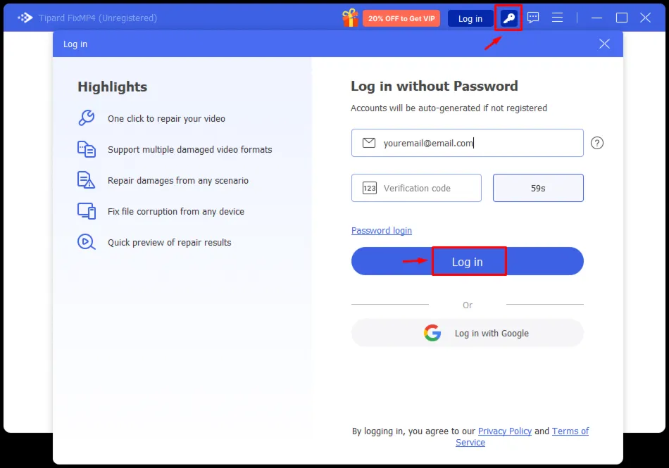 Tipard FixMP4 Код регистрации на 1 год