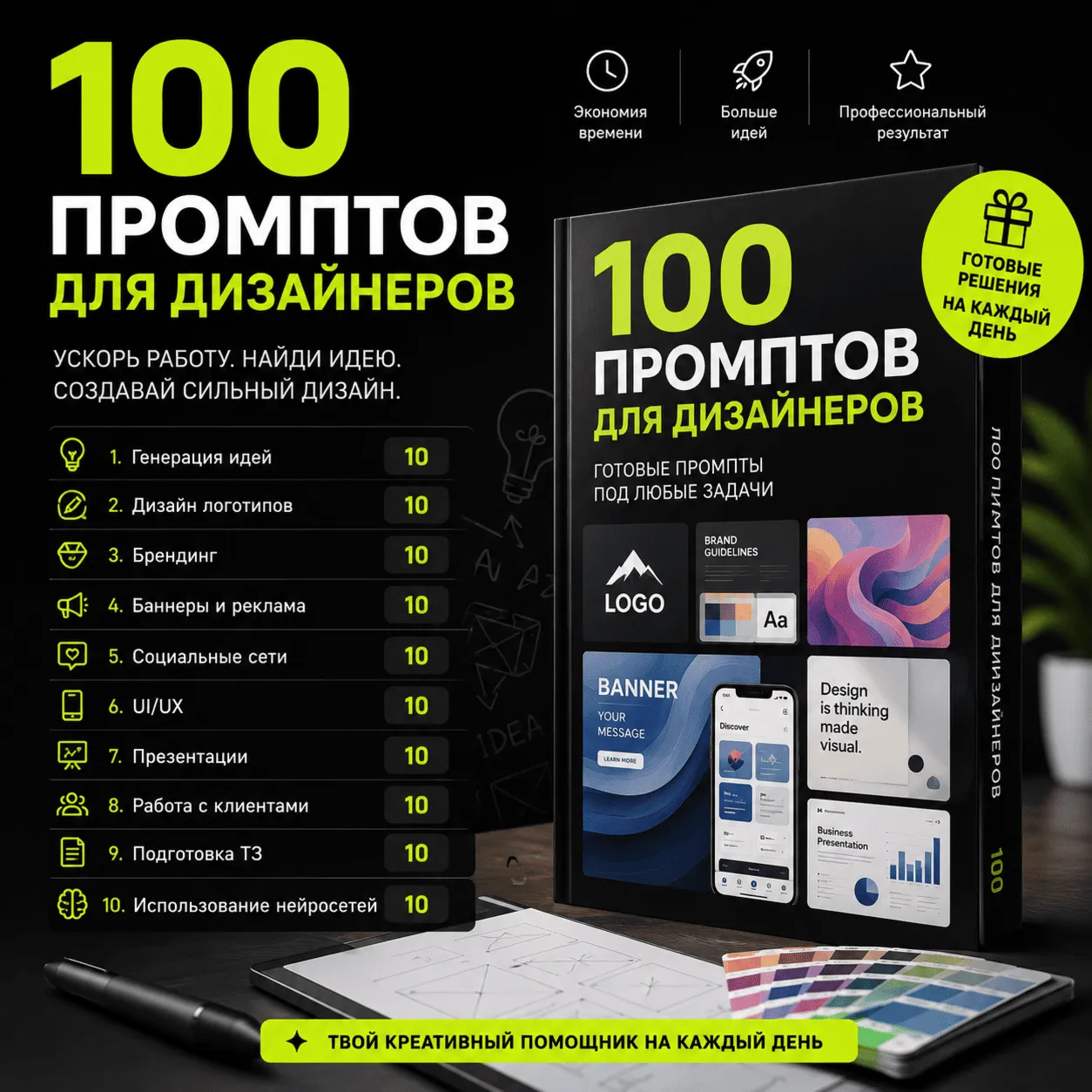 500 промптов ChatGPT для создания контента — AI Creator Bundle Pro 2026