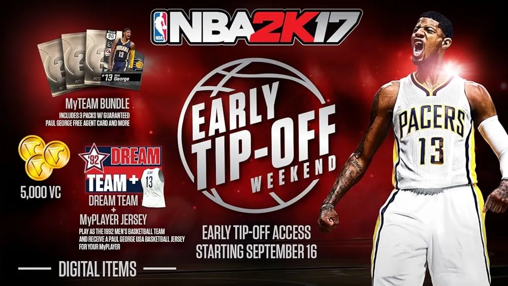 NBA 2K17 - Бонусный набор Early Tip-Off (Ключ Xbox One/Series X|S) – Глобальный - irongamers.ru