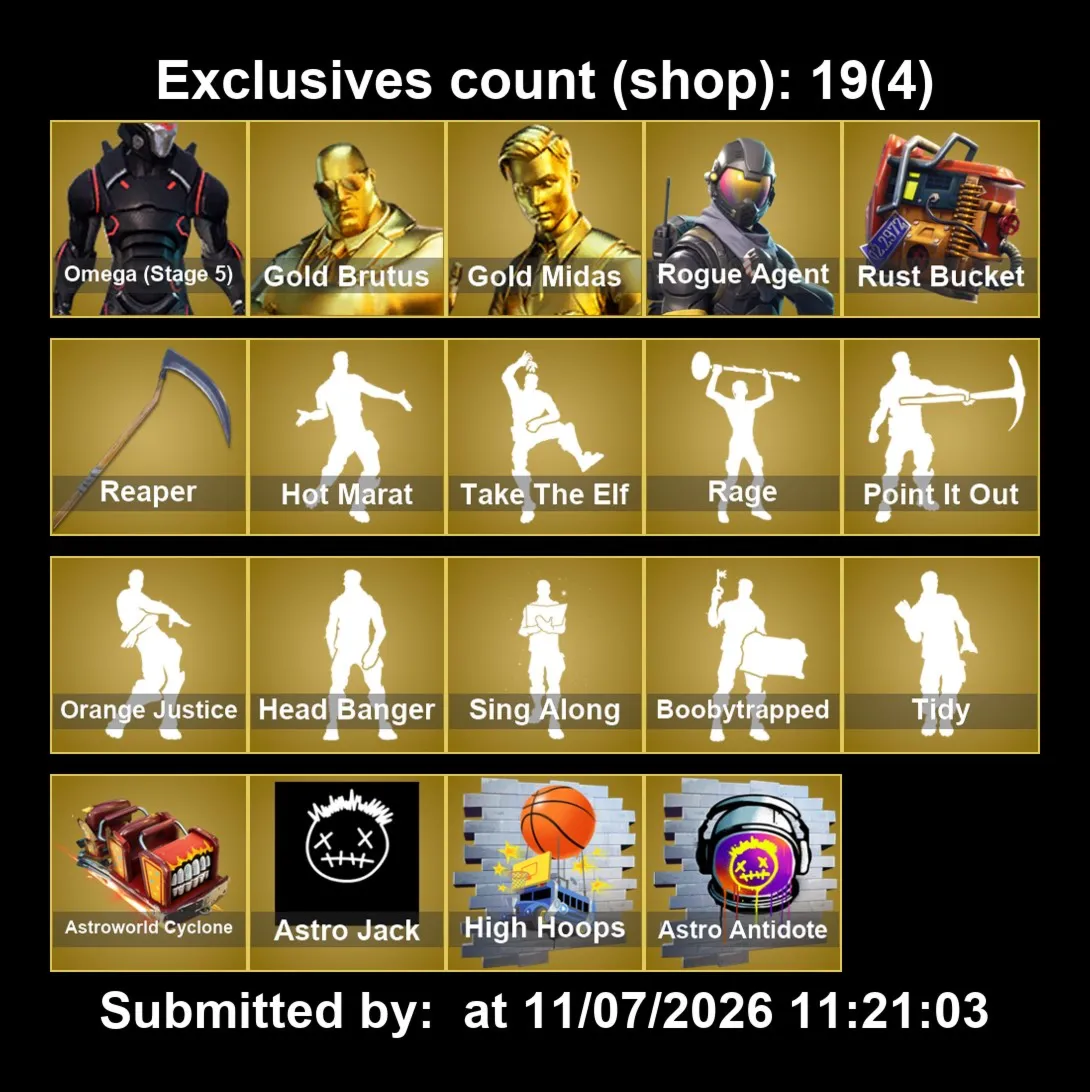 Мгновенный доступ • FN (все платформы) • 194 skins • Omega (stage 5) •Полный доступ