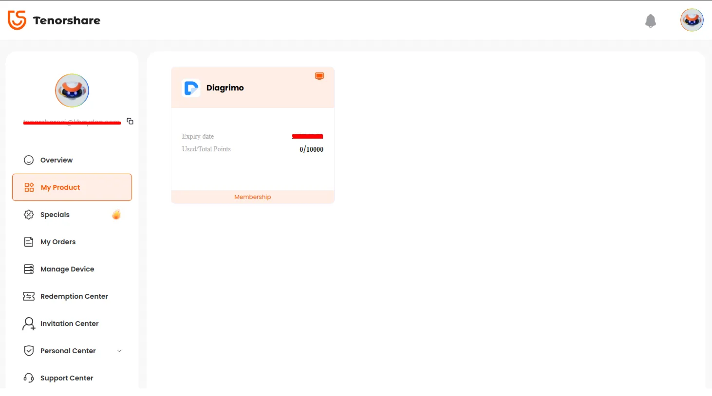 Tenorshare Diagrimo План на 6 месяцев