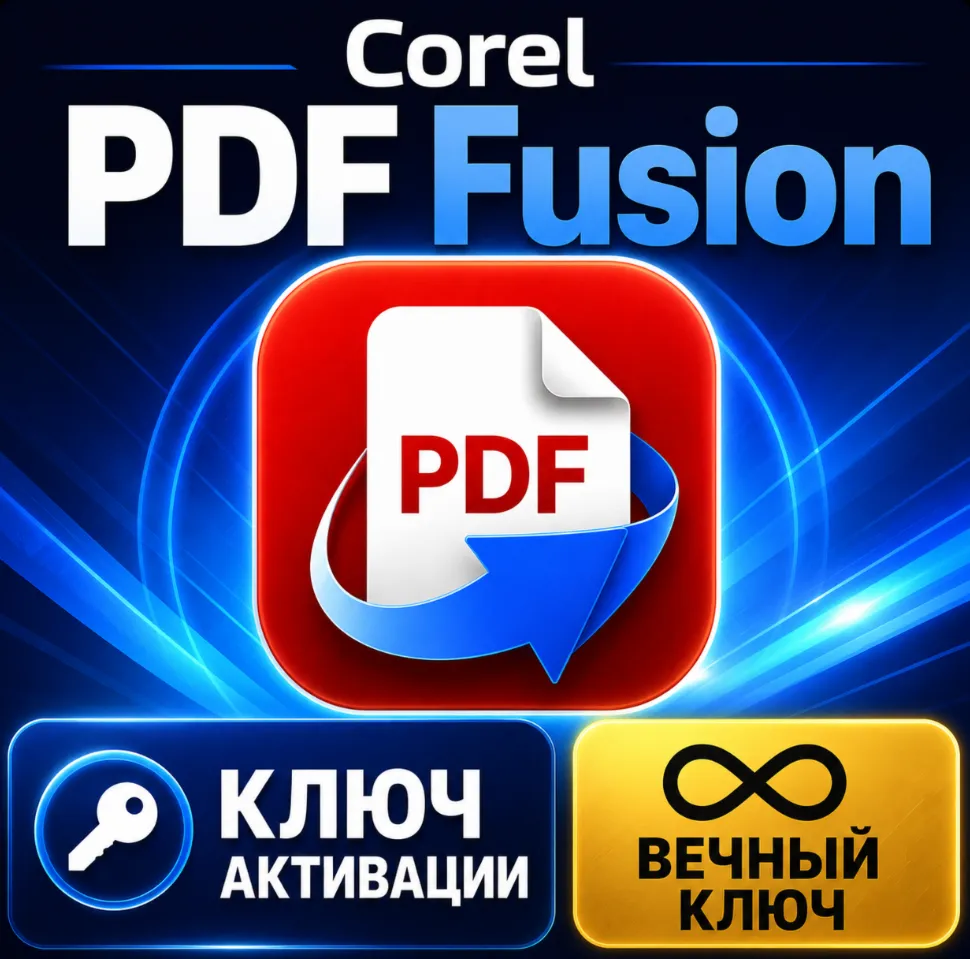 Ключ активации Corel PDF Fusion на весь срок службы (глобальный)