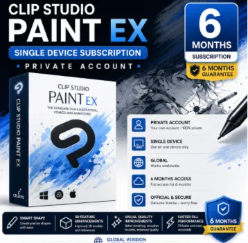 Clip Studio Paint EX для одного устройства | Личный аккаунт | Глобальный - irongamers.ru