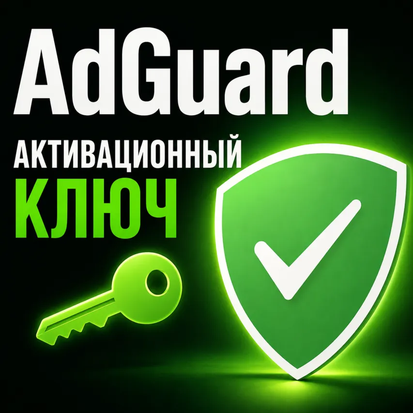 Активация ключа AdGuard, постоянная для 1 устройства (Android/PC/MAC).