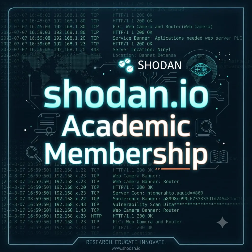 Академическая подписка Shodan.io | Бессрочная | Регистрация для образовательных учреж
