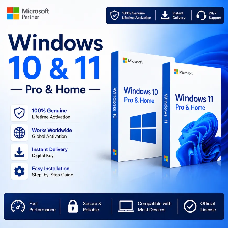 Windows 10/11 Pro и Home Высокое качество Global Ключ активации онлайн, 32/64-бит