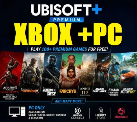 Подписка Xbox Ubisoft+ Premium на 1 + PC  месяц