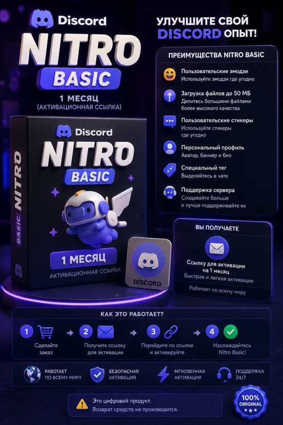 DC Nitro Basic Membership 1 Month (Activation Link)