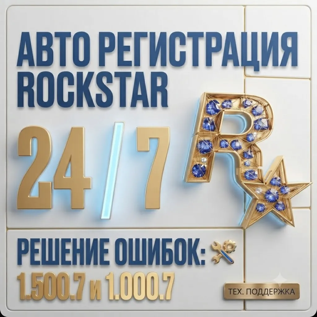 АВТОМАТИЧЕСКАЯ РЕГИСТРАЦИЯ 24/7 — аккаунт Rockstar Games (Social Club)