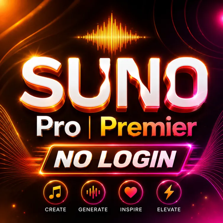 Без авторизации — SUNO AI — PRO/PREMIER — 1 - 12 месяц — Быстрая доставка
