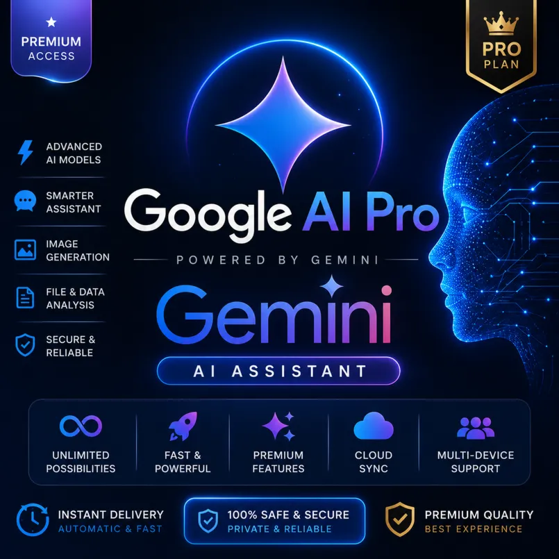 🌟 Google AI [Gemini Pro] - Премиум-подписка на 6 месяцев