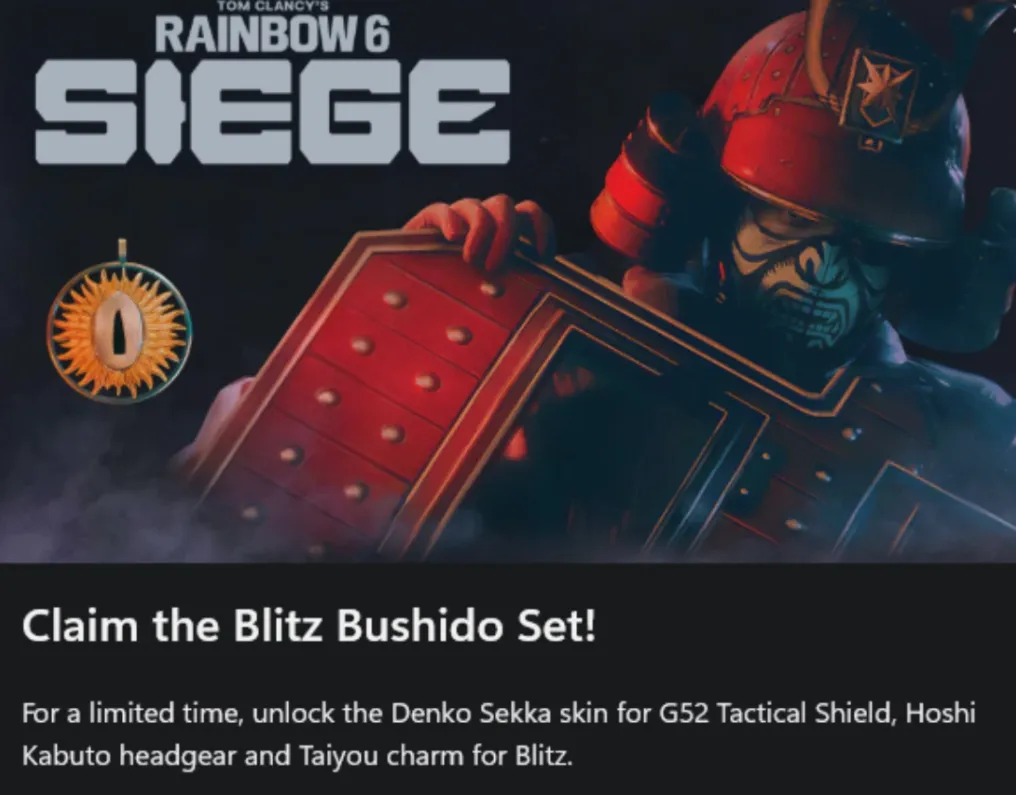 Rainbow Six Siege — Blitz Bushido Set DLC