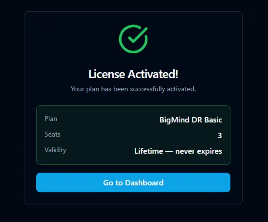 BigMind DR Basic От Genie9 Пожизненный план