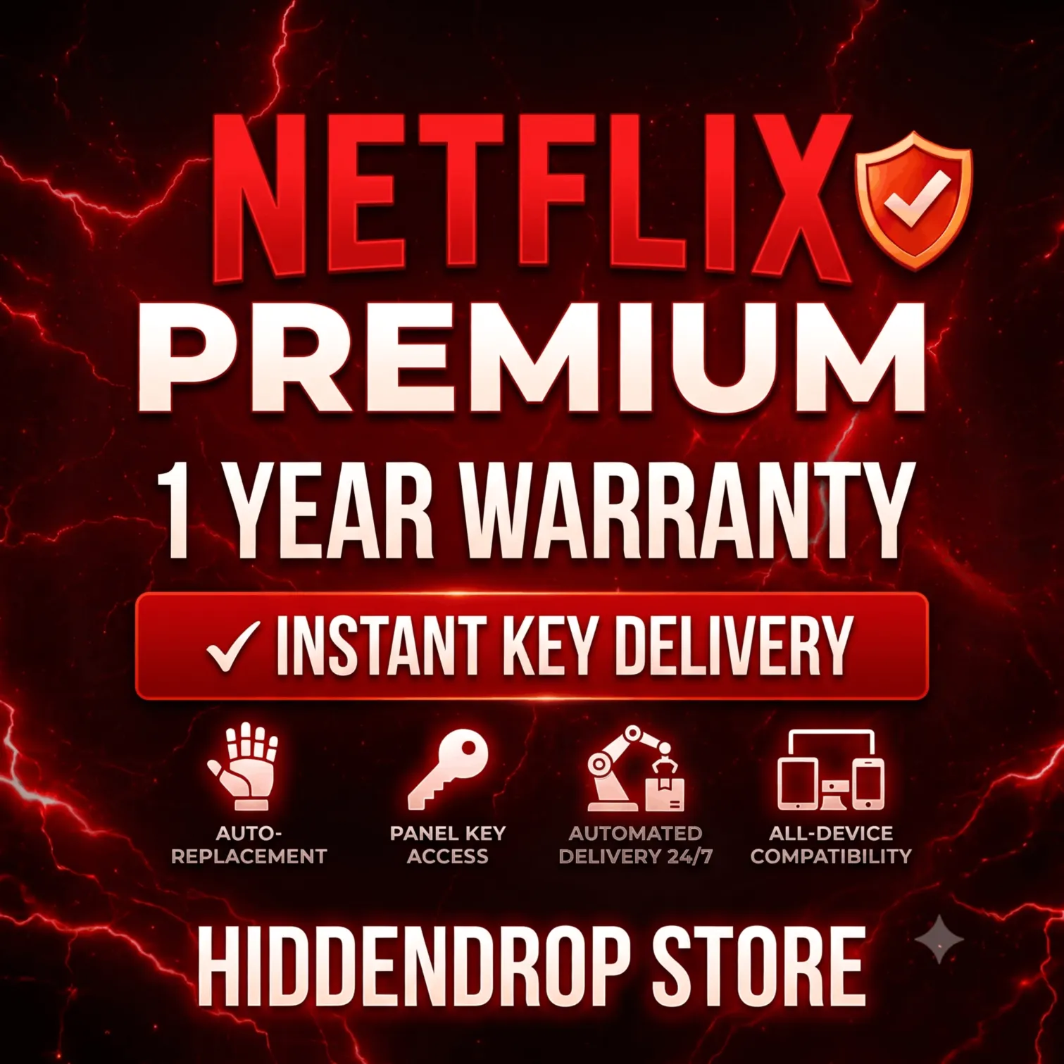 Netflix Premium 4K UHD Ultra на 1 месяц GLOBAL
