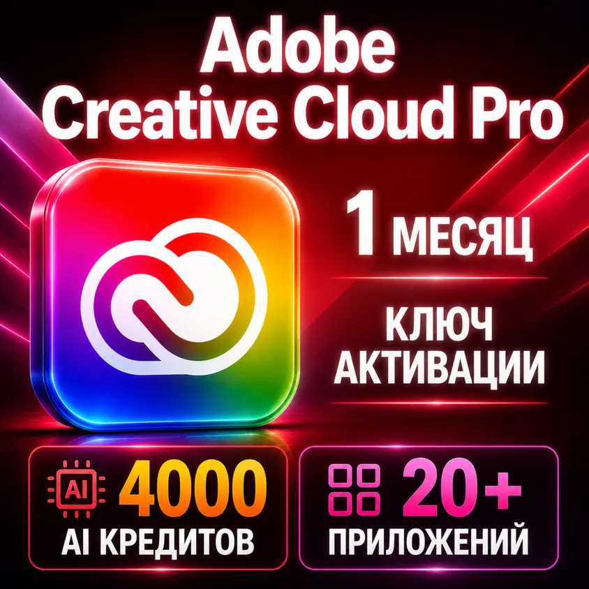 Активация ключа ADOBE CREATIVE CLOUD PRO на 1 месяц - irongamers.ru