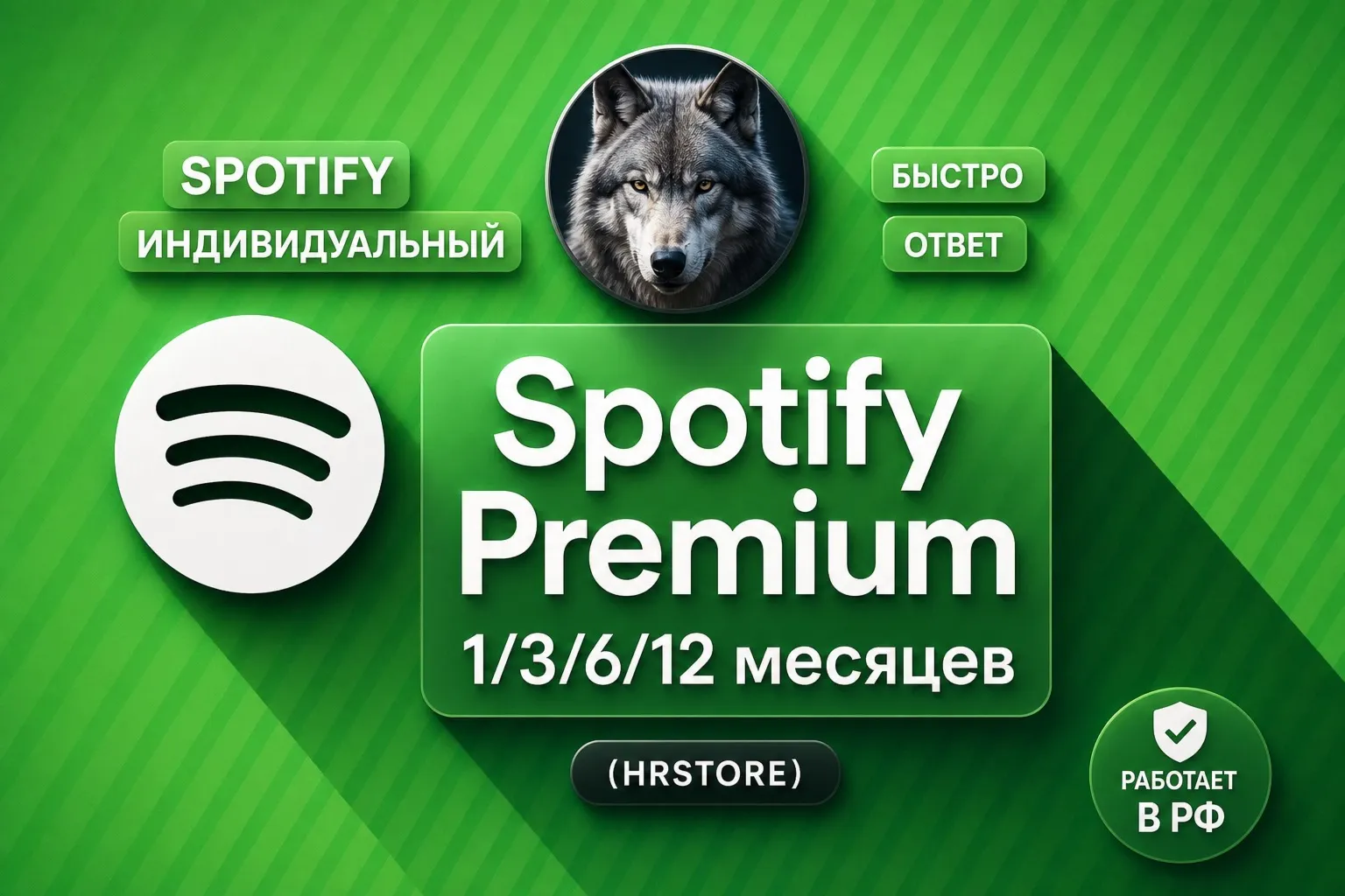 1/3/6/12 SPOTIFY PREMIUM Инд/Duo | Стандарт Индия | РФ Быстро