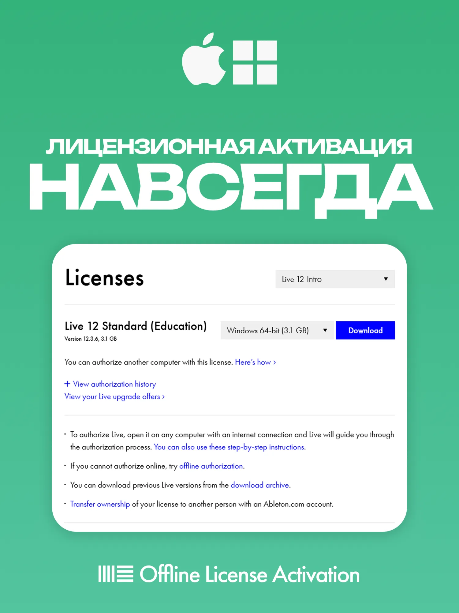 Ableton Live 12 Intro [НАВСЕГДА] + Splice в подарок ⚡ 