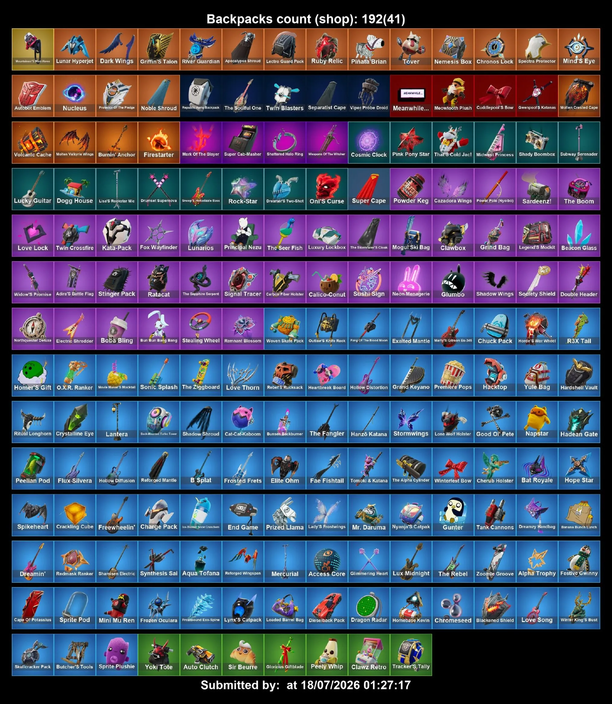 Мгновенный доступ • FN (все платформы) • 126 skins • Snap • 1200 VB • Полный доступ
