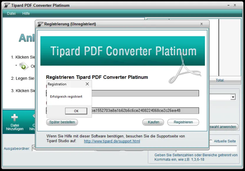 Tipard PDF Converter Platinum Код регистрации на 1 год