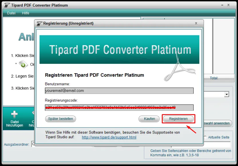 Tipard PDF Converter Platinum Код регистрации на 1 год