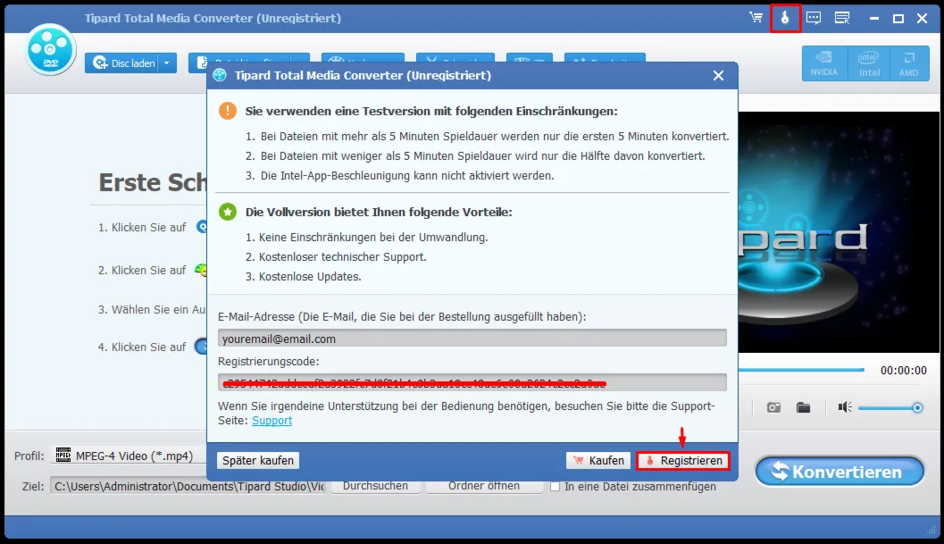 Tipard Total Media Converter Код регистрации на 1 год