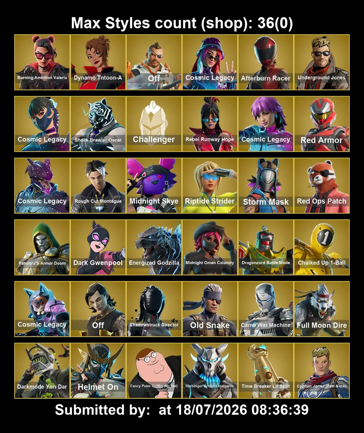 Мгновенный доступ • FN (все платформы) • 108 skins • Valeria •1350 VB • Полный доступ