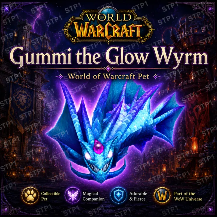 World of Warcraft: Midnight — код питомца Gummi the Glow Wyrm | Мгновенная доставка