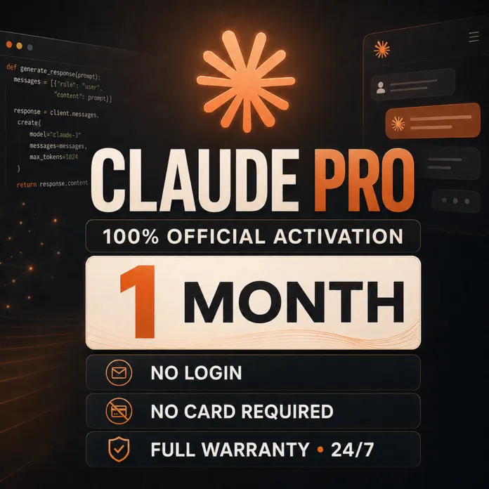 [24/7] Claude AI Pro 1 месяц | Claude Code | БЕЗ ВХОДА | Официально | Гарантия - irongamers.ru