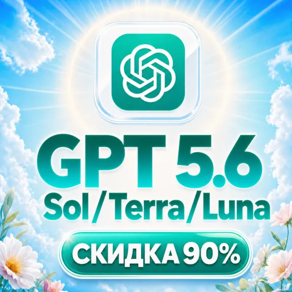 [АВТО] 80% дешевле | API ДОСТУП | GPT 5.6 Sol, Terra, Luna и другие