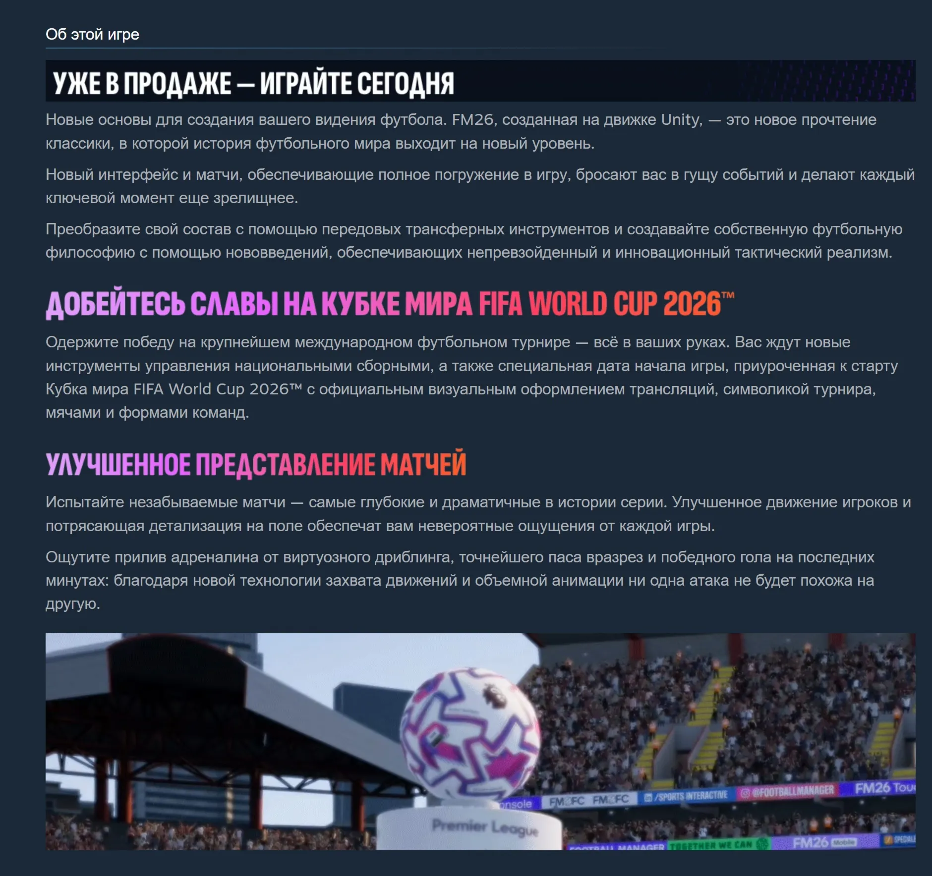 🔑 Россия + Мир | Football Manager 26: Standard Edition / FM 2026 | Ключ | Steam