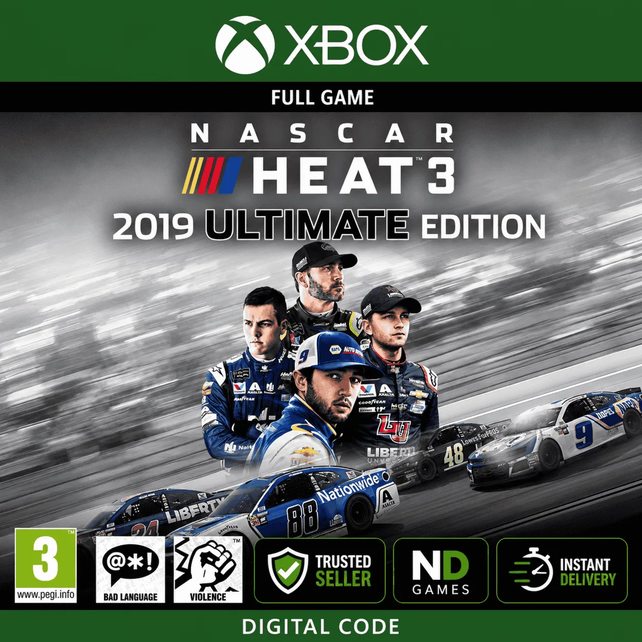 🔑 Ключ NASCAR Heat 3 Ultimate Edition Xbox One X|S & Xbox Series X|S [Цифровой Код]