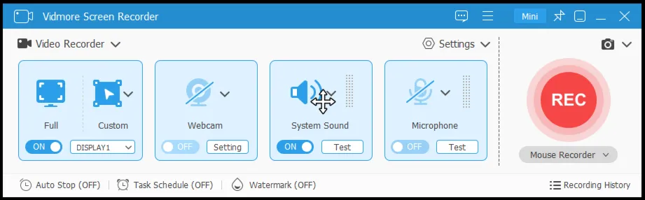 Vidmore Screen Recorder Код регистрации на 1 год