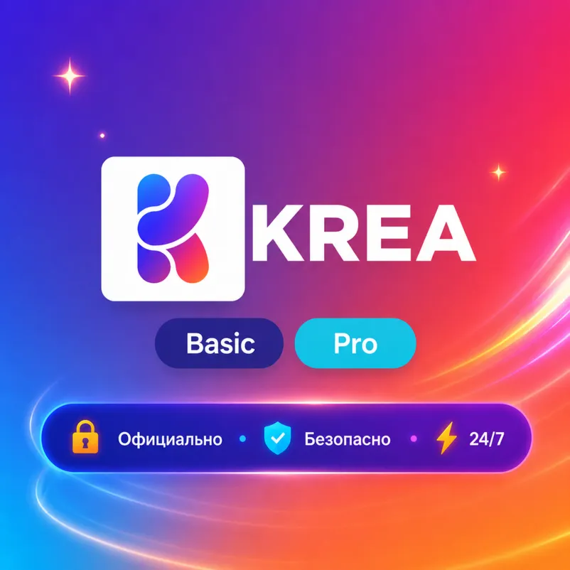 Krea AI Basic/Pro Подписка 1-12 месяцев | Гарантия/Полный доступ