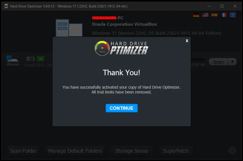 Hard Drive Optimizer от WebMinds Лицензионный ключ на 1 год